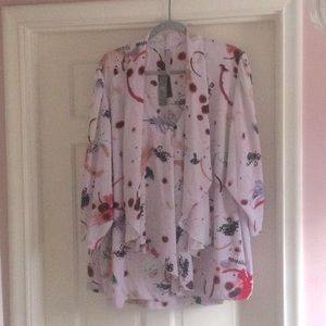 Melissa McCarthy blouse, multi color 4x plus size